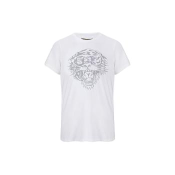 Ed Hardy  Tiger-glow t-shirt white  Tričká s krátkym rukávom Biela