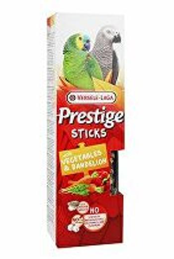 VL Prestige Tyčinky pre veľké papagáje Veg.&Dand.2x70g