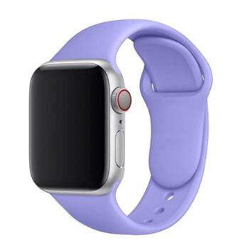 BStrap Soft Silicone remienok na Apple Watch 42/44/45mm, Light Purple (SAP008C14)