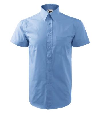 MALFINI Pánska košeľa s krátkym rukávom Chic - Nebesky modrá | XL