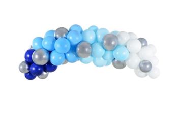 Balónová girlanda - sada modrá 200 cm, 60 ks - xPartydeco
