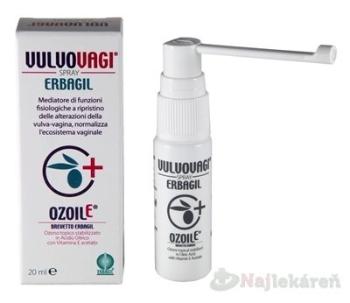 Vulvovagi sprej na vaginálne zápaly, infekcie, OzoilE 20 ml