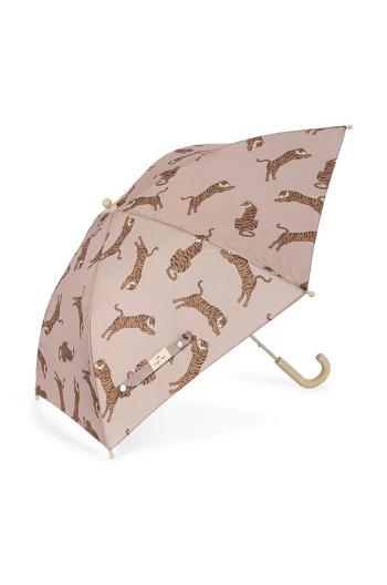 Detský dáždnik Konges Sløjd KIDS UMBRELLA hnedá farba, KS101251