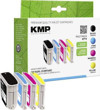 KMP Ink cartridge kombinované balenie kompatibilná náhradný HP 940 XL čierna, zelenomodrá, purpurová, žltá H71V 1715,400