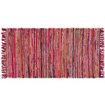 Krátkovlasý farebný bavlnený koberec 80 × 150 cm DANCA, 55208 (beliani_55208)