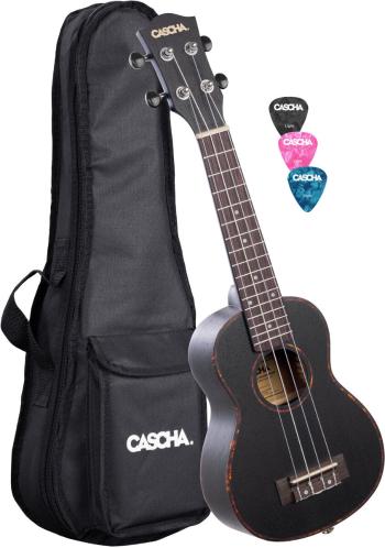 Cascha HH 2300 Premium Koncertné ukulele Čierna