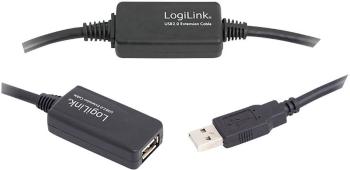 LogiLink #####USB-Kabel USB 2.0 #####USB-A Stecker, #####USB-A Buchse 15.00 m čierna