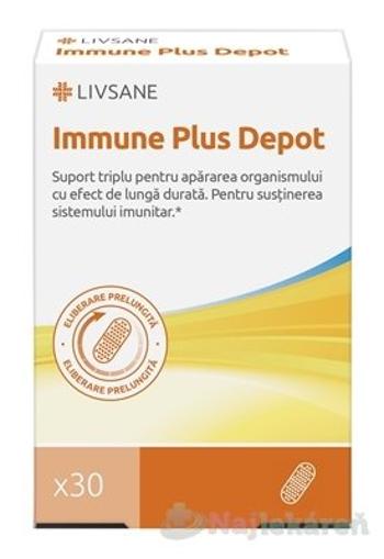 LIVSANE Immune Plus Depot vitamín C+D+zinok, s predĺženým účinkom 30 cps