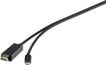 Renkforce USB-C™ / HDMI káblový adaptér #####USB-C™ Stecker, #####HDMI-A Stecker 1.80 m čierna RF-4535910  #####USB-C™-D