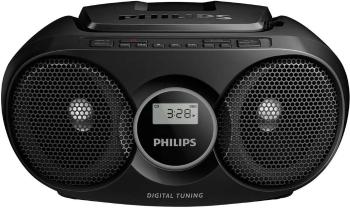 Philips AZ215 prenosný CD prehrávač - diskman AUX, CD,   čierna