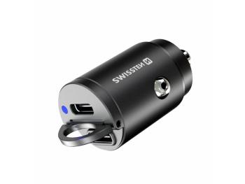 Autoadaptér SWISSTEN 20111800 Nano 30W Black