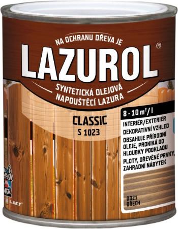 BARVY A LAKY HOSTIVAŘ LAZUROL CLASSIC S1023 - Olejová lazúra na drevo 0,75 l 21 - orech
