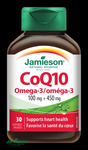 JAMIESON Koenzým Q10 s Omega-3 30cps.