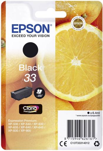 Epson Ink T3331, 33 originál  čierna C13T33314012