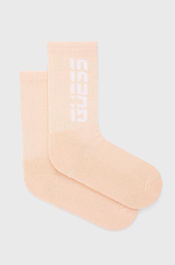 Ponožky Guess dámske, oranžová farba
