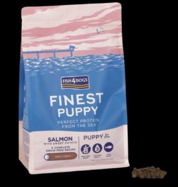 FISH4DOGS Granule malé pre šteniatka Finest losos so sladkými zemiakmi 6 kg, 2m+