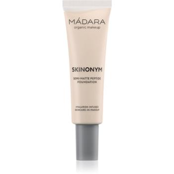 Mádara Skinonym Semi-Matte Peptide dlhotrvajúci make-up s peptidmi odtieň Porcelain 10 30 ml