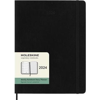 Moleskine 2024 XL, mäkké dosky, čierny (DSB12WN4Y24)