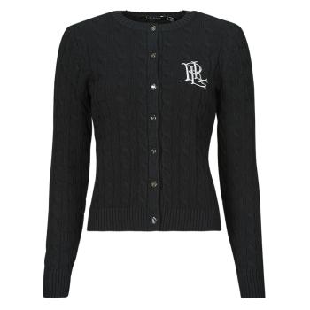 Lauren Ralph Lauren  RALHAN-LONG SLEEVE-CARDIGAN  Vesty bez rukávov/Cardigany Čierna