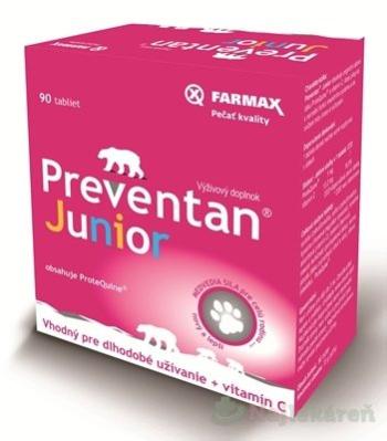 FARMAX Preventan Junior + vitamín C, 90 tbl