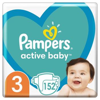 Pampers Active Baby 3 6-10 kg Megapack+ 152 ks