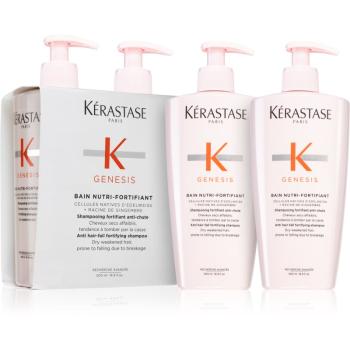 Kérastase Genesis Bain Nutri-Fortifiant posilňujúci šampón pre slabé vlasy s tendenciou vypadávať 2x500 ml