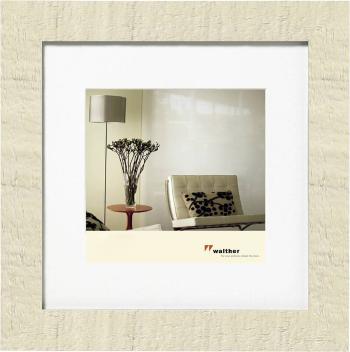 walther+ design HO330W vymeniteľný fotorámček Formát papiera: 30 x 30 cm  biela, béžová