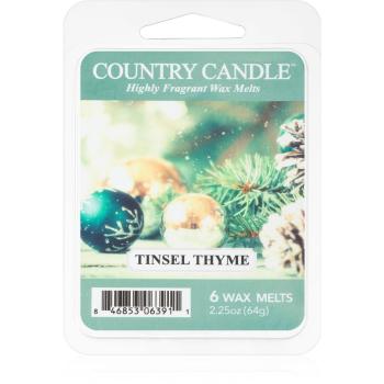 Country Candle Tinsel Thyme vosk do aromalampy 64 g