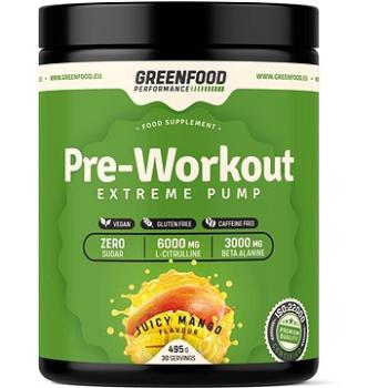 GreenFood Nutrition Performance Pre-Workout Juicy mango 495 g (GF6002)