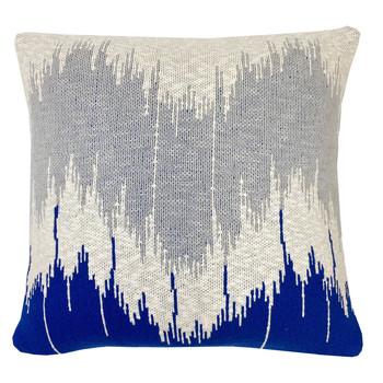 Malagoon  Vankúše Wave knitted cushion blue (NEW)  Modrá