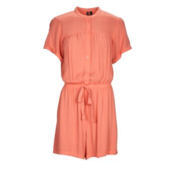 Vero Moda  VMMENNY PLAYSUIT WVN GA  Módne overaly Oranžová