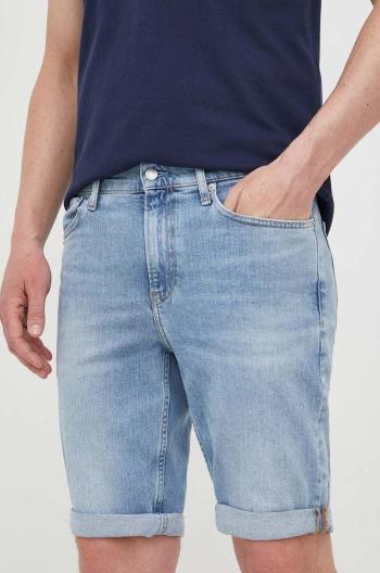 Rifľové krátke nohavice Calvin Klein Jeans pánske