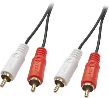 LINDY 35662 cinch audio prepojovací kábel [2x cinch zástrčka - 2x cinch zástrčka] 3.00 m čierna