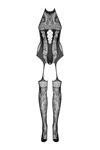 Čierne bodystockings F240