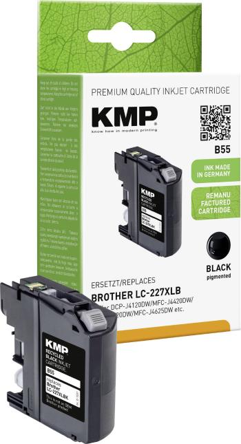 KMP Ink náhradný Brother LC-227XLBK kompatibilná  čierna B55 1531,4001