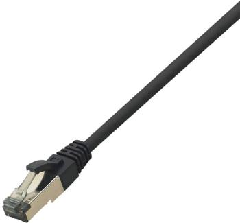 LogiLink CQ8053S RJ45 sieťové káble, prepojovacie káble CAT 8.1 S/FTP 2.00 m čierna bez halogénov 1 ks