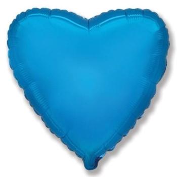 Fólia na balóniky 45 cm Srdce modré - Flexmetal