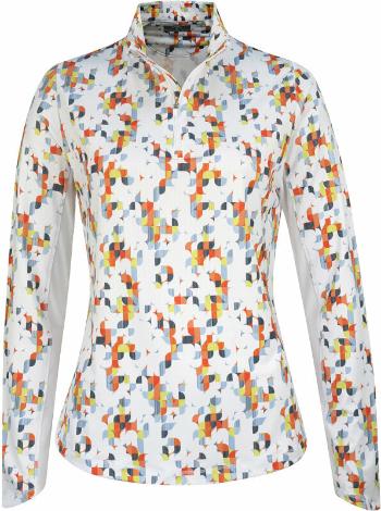 Callaway Womens Shift Geo Printed Sun Protection Top Brilliant White L