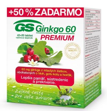 GS Ginkgo Premium 60, 60 tabliet