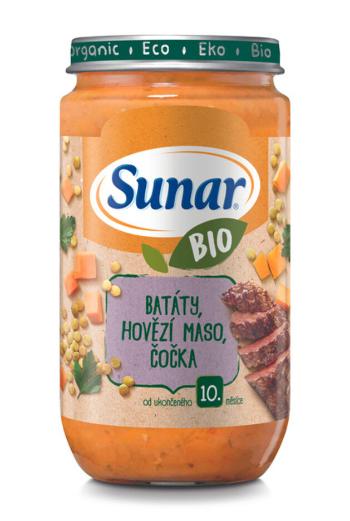 SUNAR BIO príkrm batáty, hovädzie mäso, šošovica 10m+, 235 g