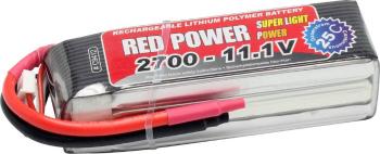 Red Power akupack Li-Pol 11.1 V 2700 mAh Počet článkov: 3 25 C SoftCase otvorené káblové koncovky