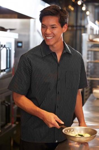 CHEF WORKS Exkluzívna pánska košeľa Chef Works s pruhmi L