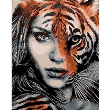 Maľovanie podľa čísel – Tigria žena (HRAmal00444nad)