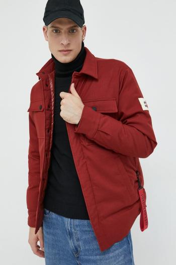 Páperová bunda After Label pánska, červená farba, zimná,