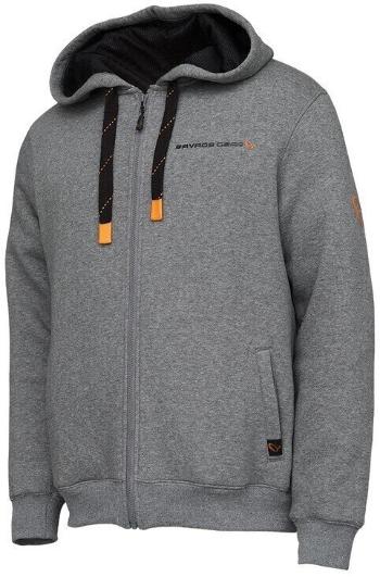 Savage Gear Mikina Classic Zip Hoodie Grey Melange M