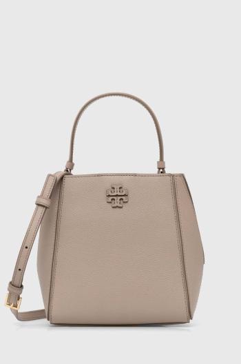 Kožená kabelka Tory Burch McGraw Small béžová farba, 158500.200