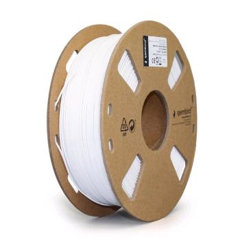 GEMBIRD 3D filament, PLA MATTE, 1,75mm, 1000g, 3DP-PLA-01-MTW,  biela