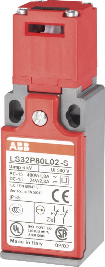 ABB LS32P80L02-S bezpečnostný spínač 400 V/AC 1.8 A samostatný pohon bez aretácie IP65 1 ks