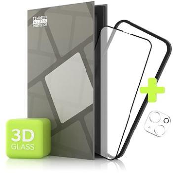 Tempered Glass Protector na iPhone 13 mini, 3D + sklo na kameru + instalačný rámček (Case Friendly (TGR-AI13MF-BL)
