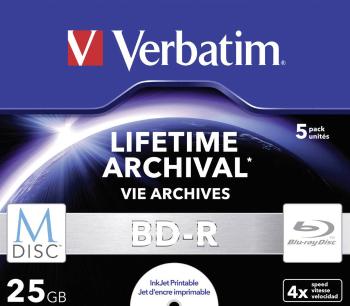 Verbatim 43823 M-DISC Blu-ray 25 GB 5 ks Jewelcase možnosť potlače